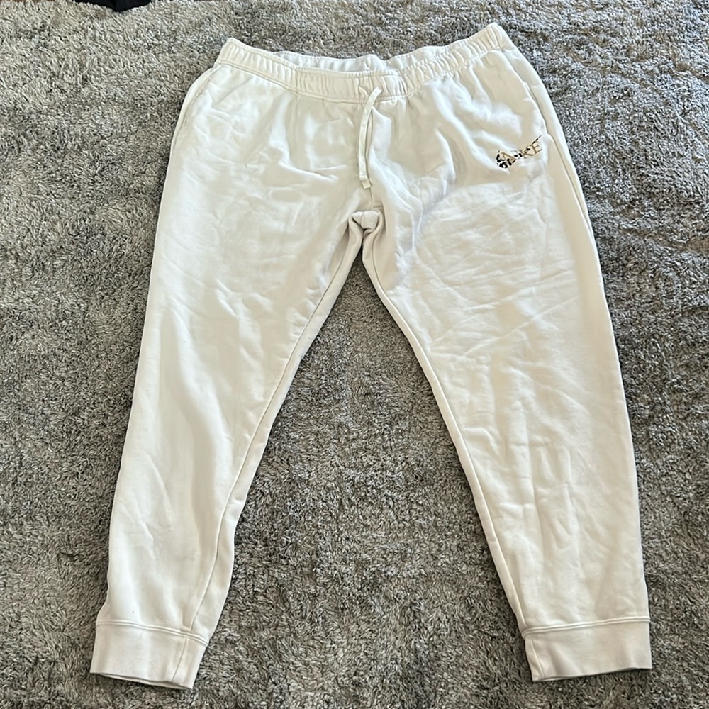 2X White Nike Sweatpants